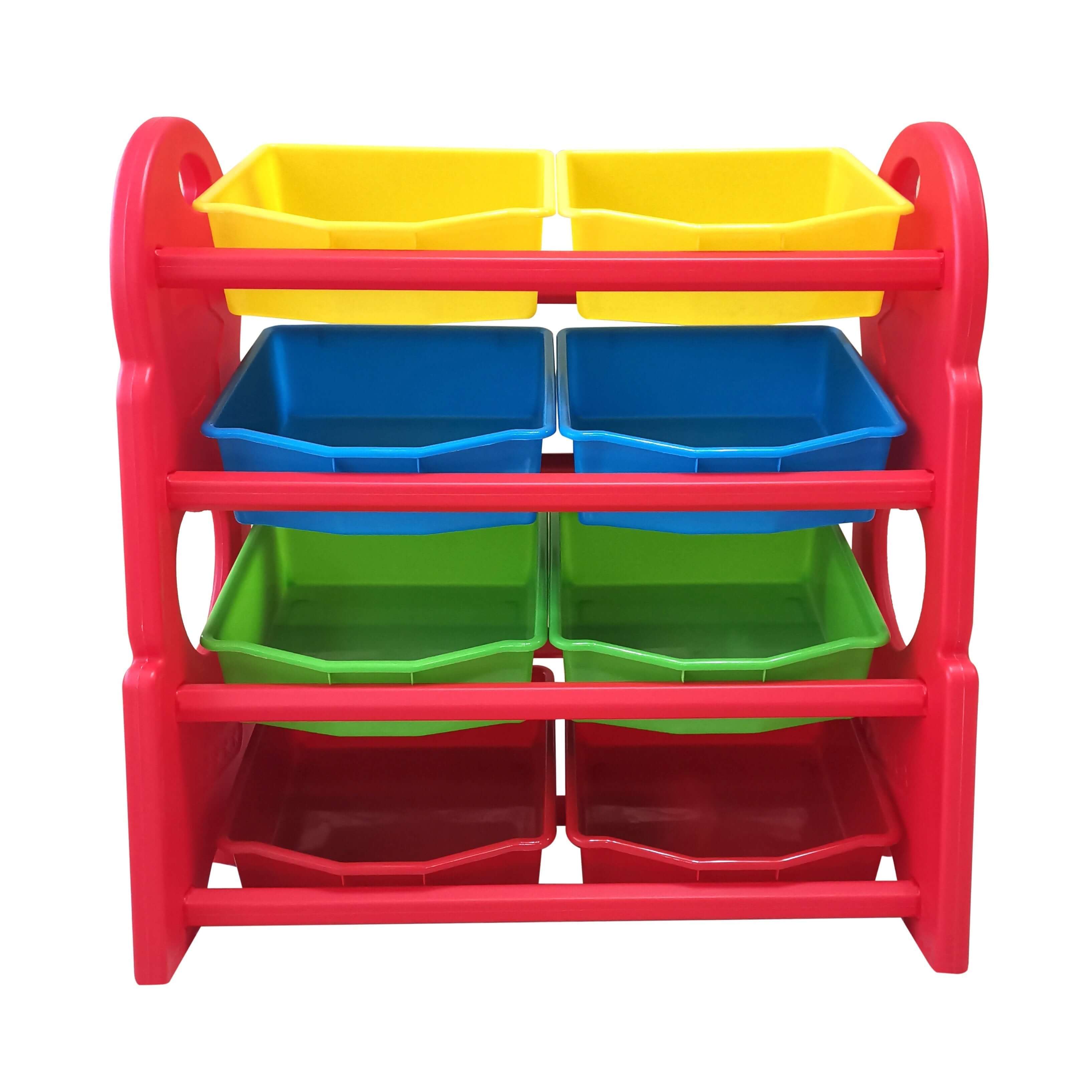 Home Canvas Furniture Trading LLC.Deluxe Multi-Bin Toy Organizer with Storage Bins - Blue Toy Storage 