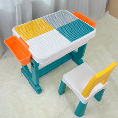 Home CanvasHome Canvas 5-In-1 Children'S Activity Table Play Table Children'S Desk With Storage Space, Children'S Seating Set, Building Block Table, Sand Table, Water Table With Kids Furniture 