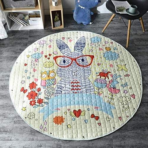 Home Canvas Furniture Trading LLC.Home Canvas Cartoon Print Multipurpose Area Rugs - Round Play Mat for Kids Rugs 