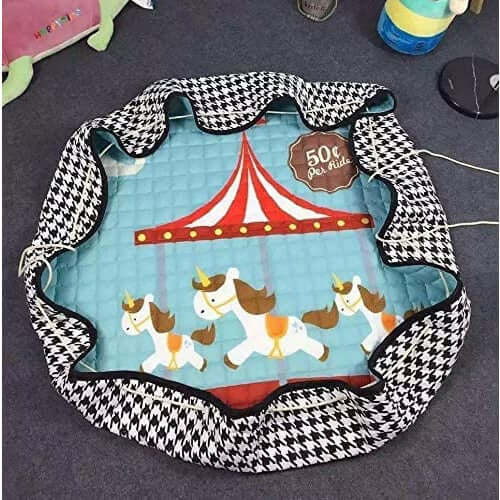Home Canvas Furniture Trading LLC.Home Canvas Cartoon Print Multipurpose Area Rugs - Round Play Mat for Kids Rugs 