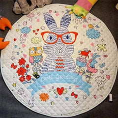 Home Canvas Furniture Trading LLC.Home Canvas Cartoon Print Multipurpose Area Rugs - Round Play Mat for Kids Rugs Bunny 