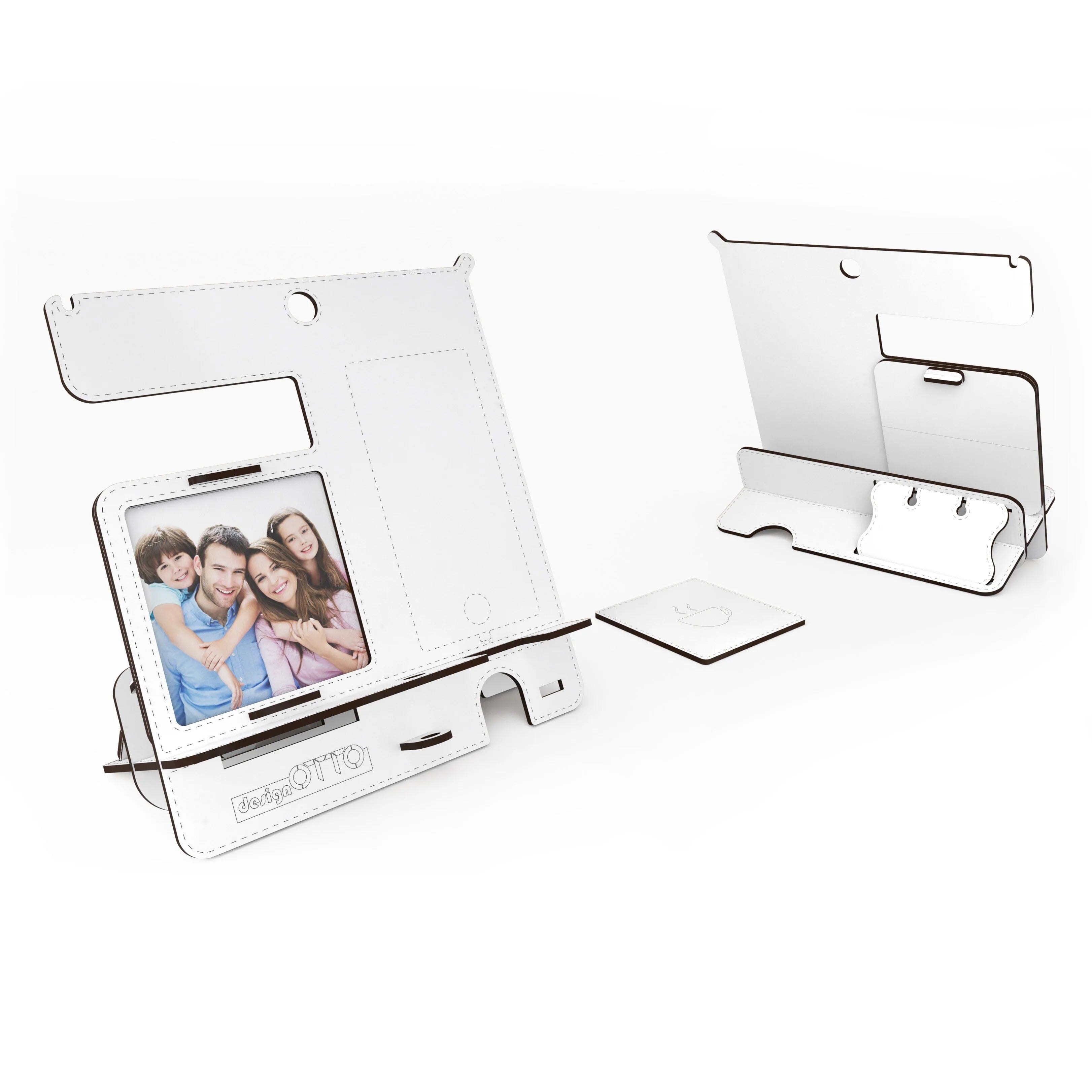 Home CanvasHome Canvas Charging Station Storage Organizer for Multiple Devices Including Phone, Smart Watch, Laptop, Tablet Perfect as an Electronic Organizer Great Gift for Men and Women Walnut Storage 
