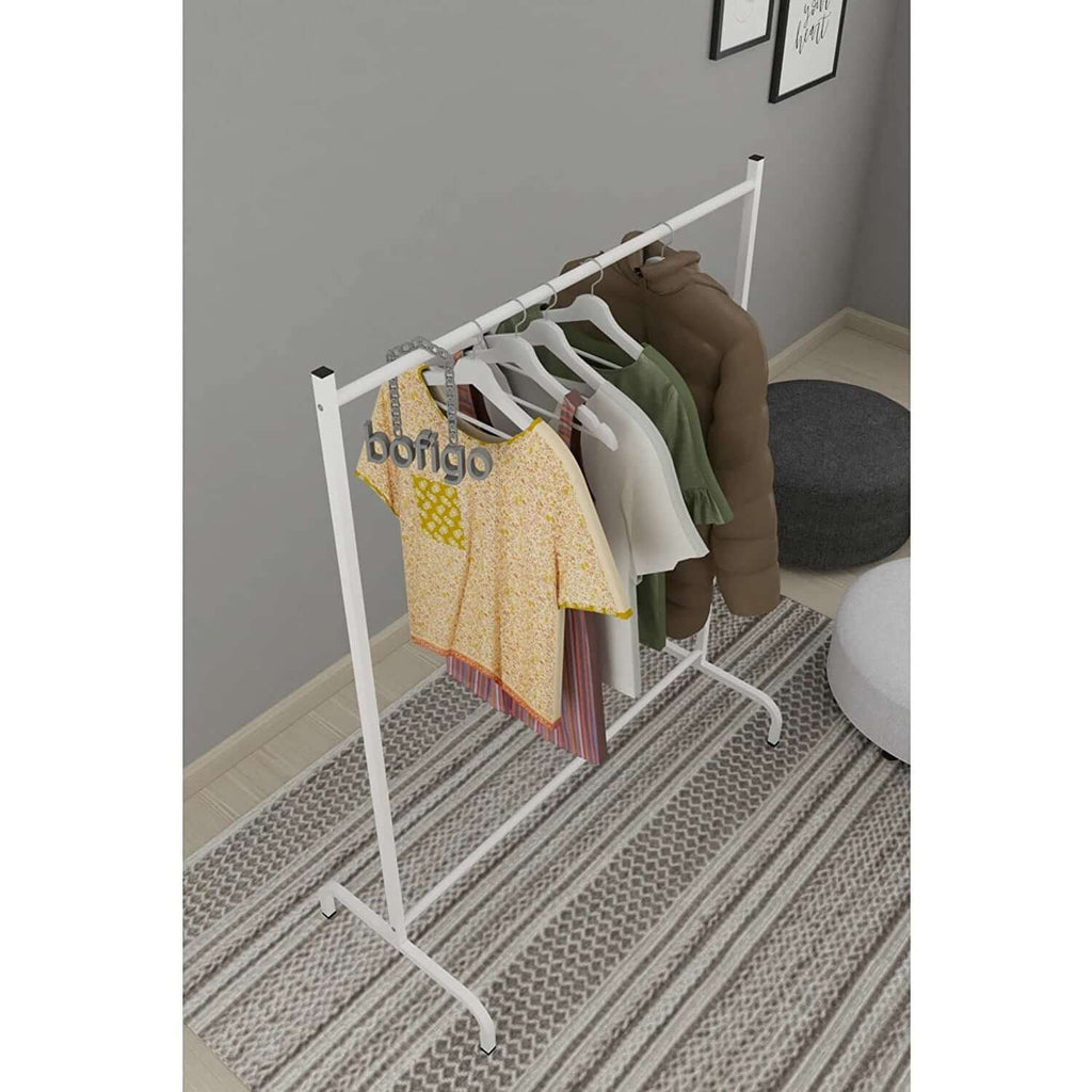 Home CanvasHome Canvas Compo Clothes Hanger Stand White Hanger Stand 