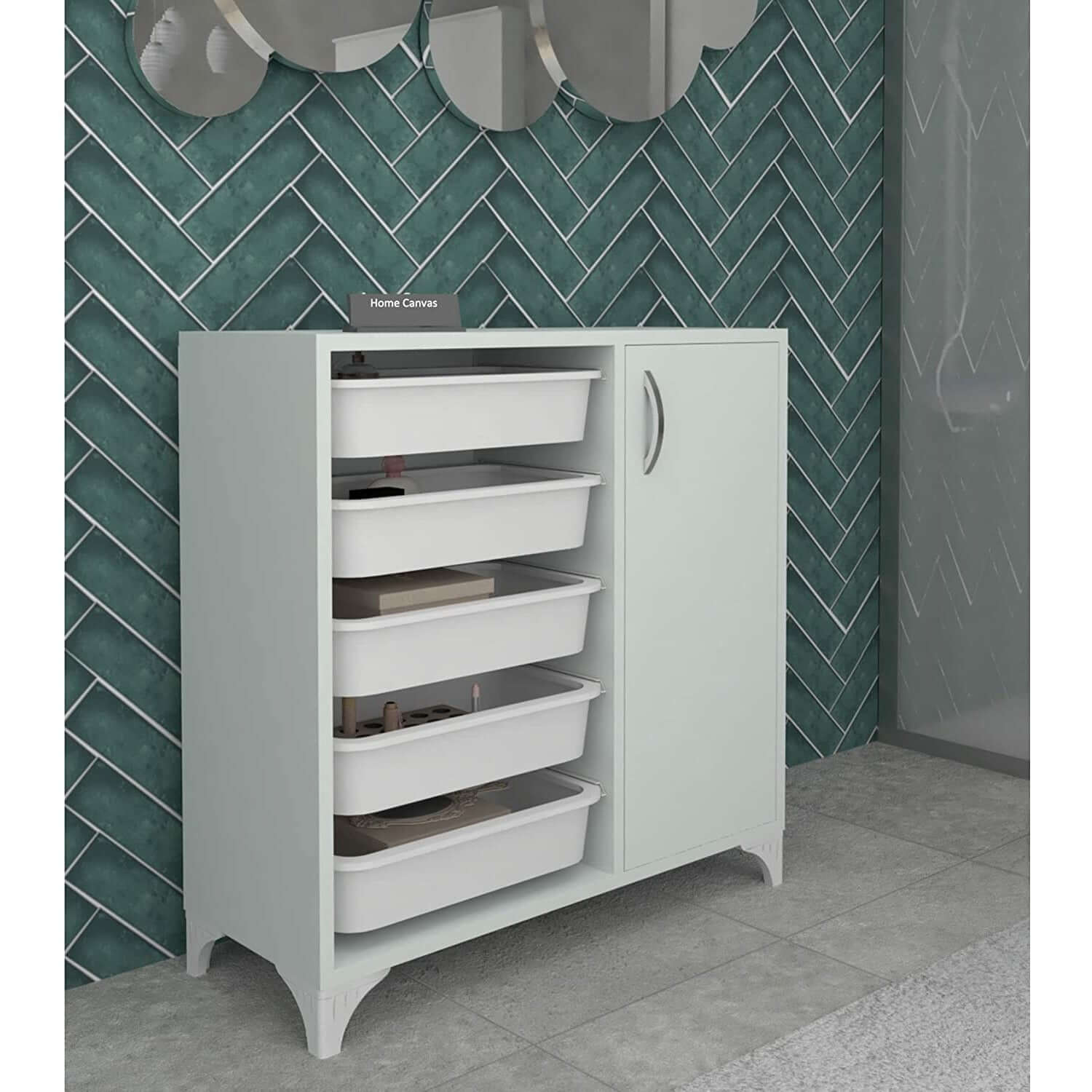 Home CanvasHome Canvas Compo Multifunctional Cabinet (5 Baskets) Cabinets & Storage 