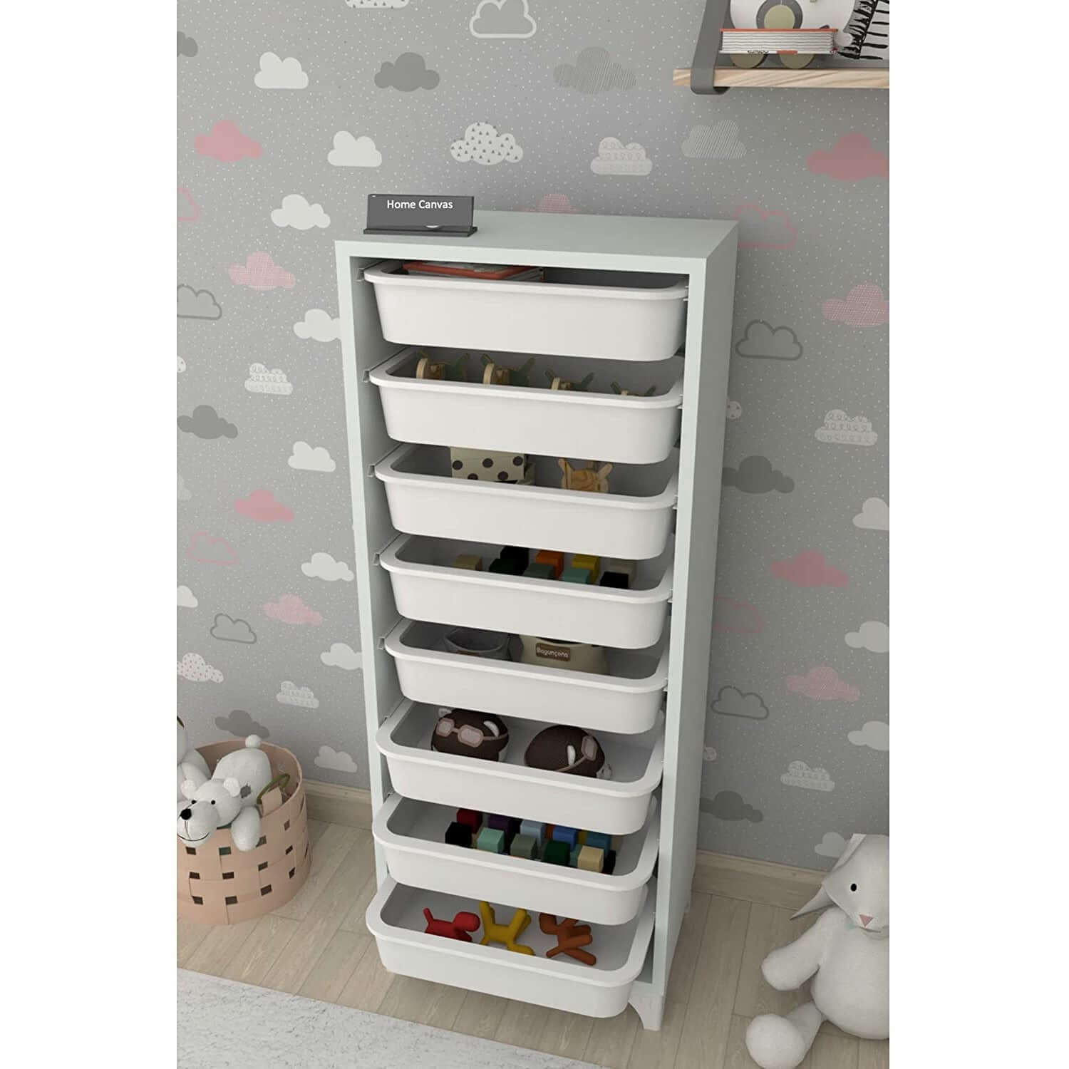 Home CanvasHome Canvas Compo Multifunctional Cabinet (8 Baskets) Cabinets & Storage 