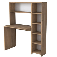 Home Canvas Furniture Trading LLC.Home Canvas Computer Desk with Bookshelf and Shelves - Walnut Computer Table Walnut 