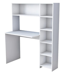 Home Canvas Furniture Trading LLC.Home Canvas Computer Desk with Bookshelf and Shelves - White Computer Table White 