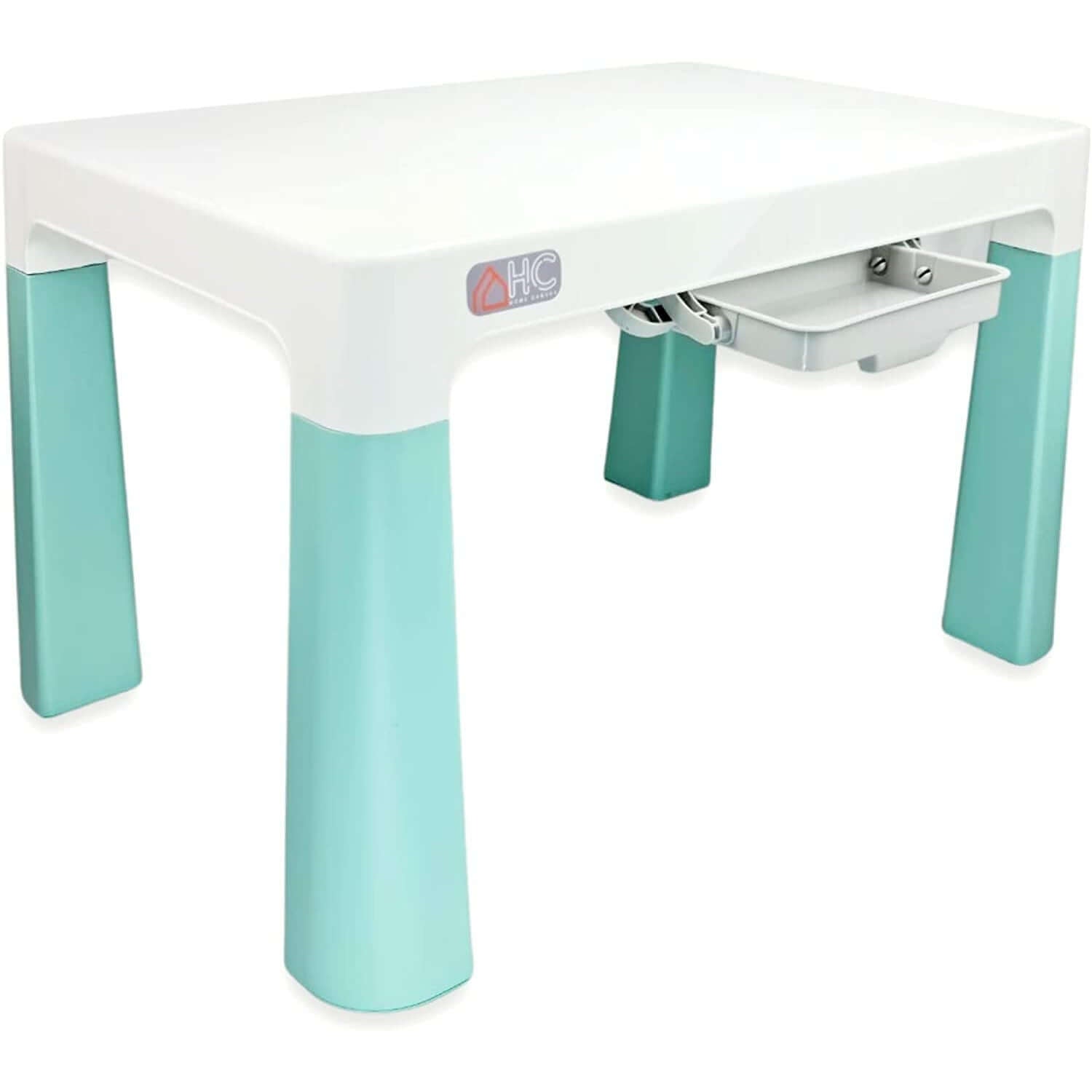 Home CanvasHome Canvas Early Learning Study Table & Chair Set - Storage Drawers - Pink Kids Furniture 