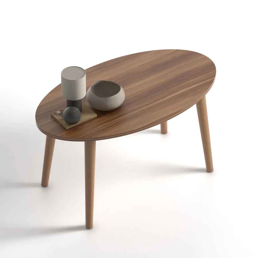 Home CanvasHome Canvas Elips Modern Coffee Table & Set of 3 Nest Table for Living Room Coffee Table 