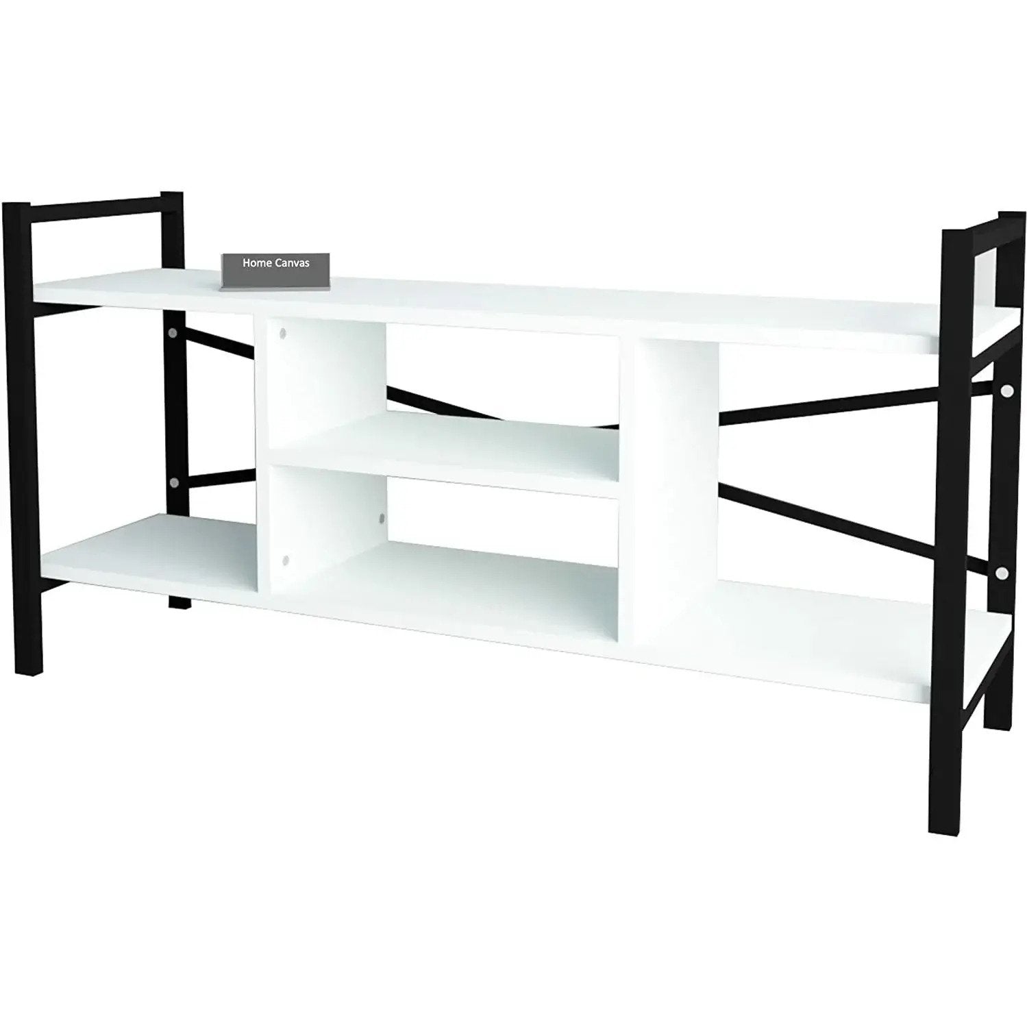 Home CanvasHome Canvas Gila TV Stand 120cm (White) Living Room Furniture Sets 