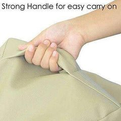 Home CanvasHome Canvas High Back Bean Bag Chair, Tan X-Large Bean Bag Chairs 