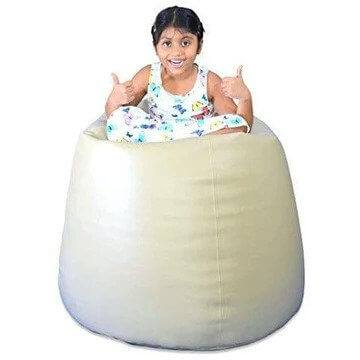 Home CanvasHome Canvas High Back Bean Bag Chair, Tan X-Large Bean Bag Chairs 