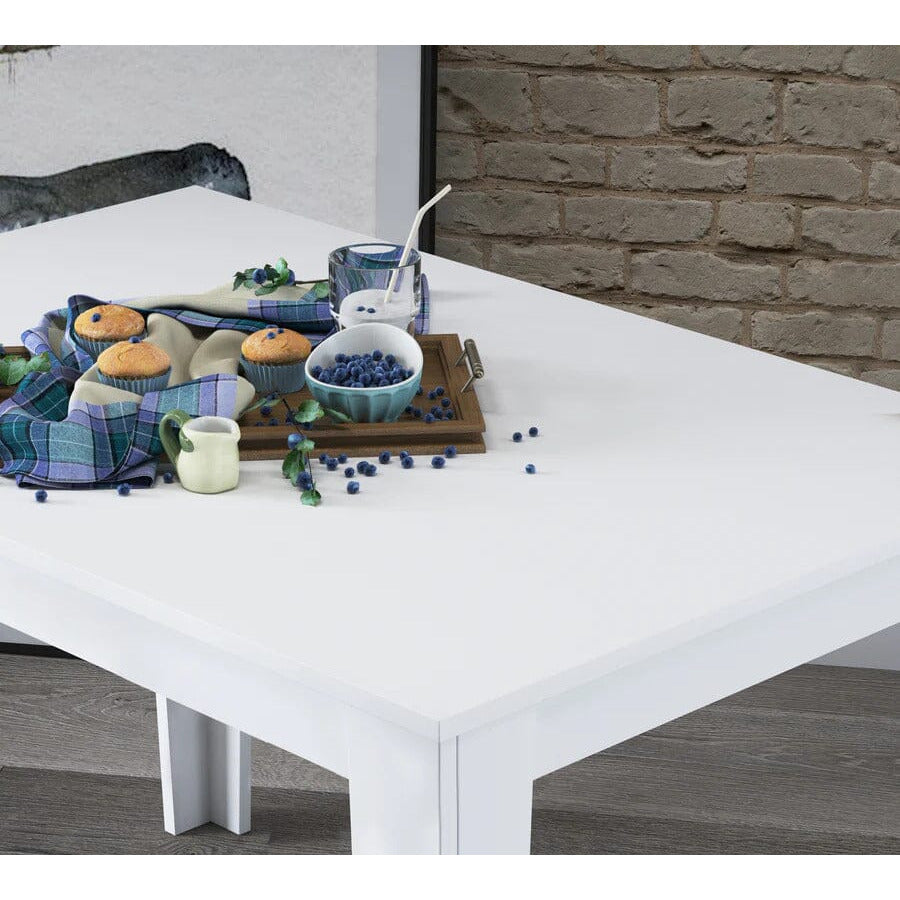 Home Canvas Furniture Trading LLC.Home Canvas Kitchen Table Dining Table 110 x 72 cm - White Kitchen Table 