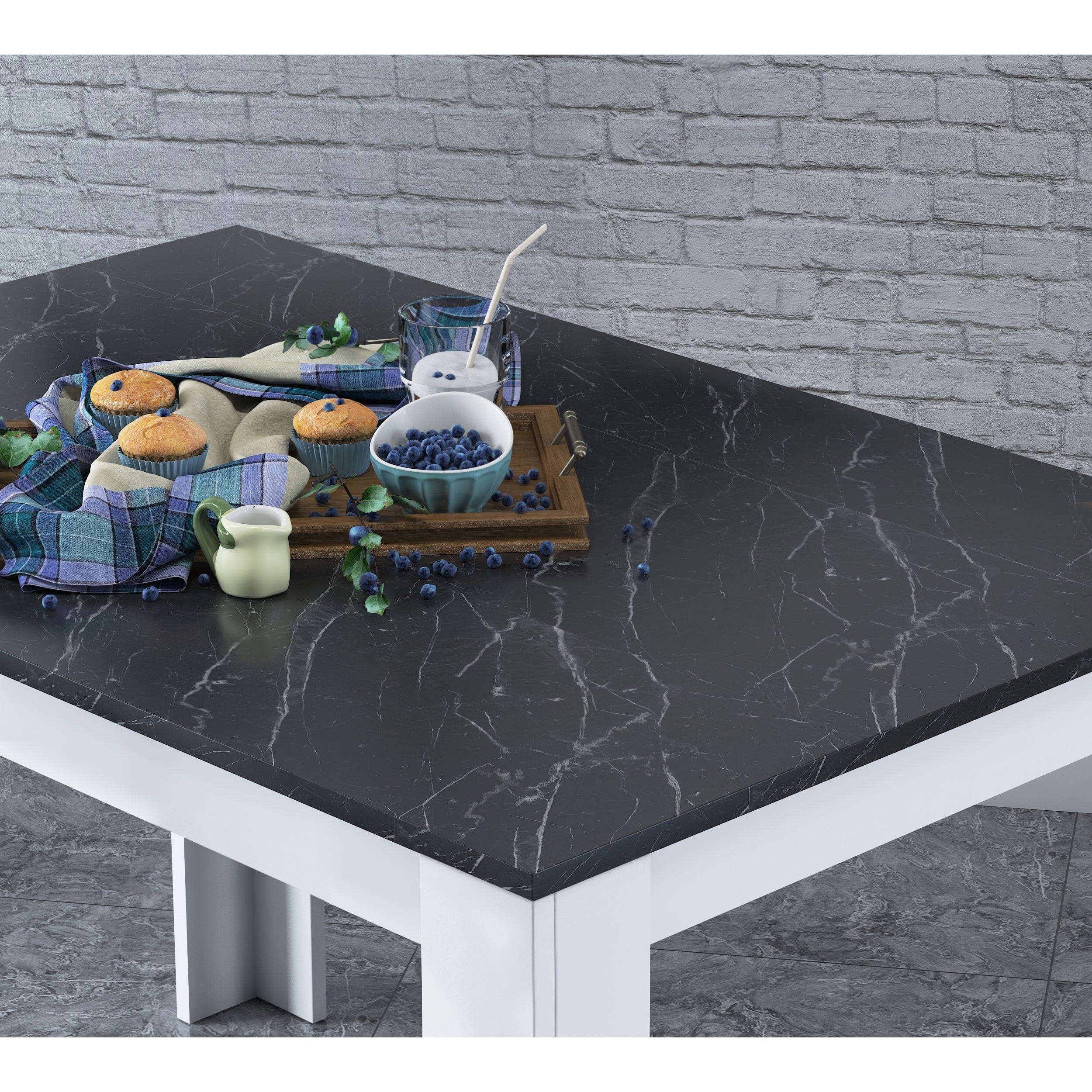 Home Canvas Furniture Trading LLC.Home Canvas Kitchen Table Dining Table 110 x 72 cm - White Kitchen Table 