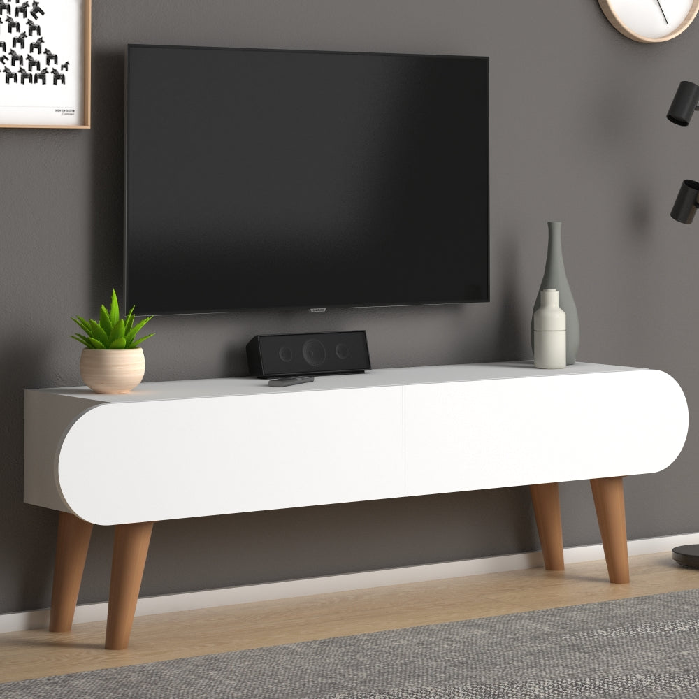 Home CanvasHome Canvas Lotus Modern TV Stand with Storage- For living Room, Bed Room TV Unit 