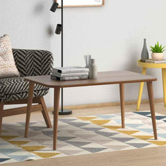 Home CanvasHome Canvas Modern Centre Coffee Table for Living Room - With Wooden Legs Coffee Table 