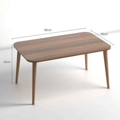 Home CanvasHome Canvas Modern Centre Coffee Table for Living Room - With Wooden Legs Coffee Table 