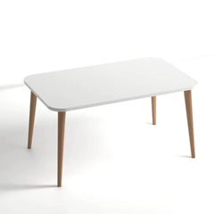 Home CanvasHome Canvas Modern Coffee Centre Table for Living Room - White Coffee Table 