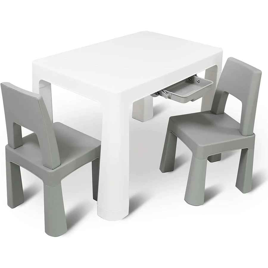 Home CanvasHome Canvas Multi Functional Study Table & Chair Set with Storage Drawers Kids Furniture 