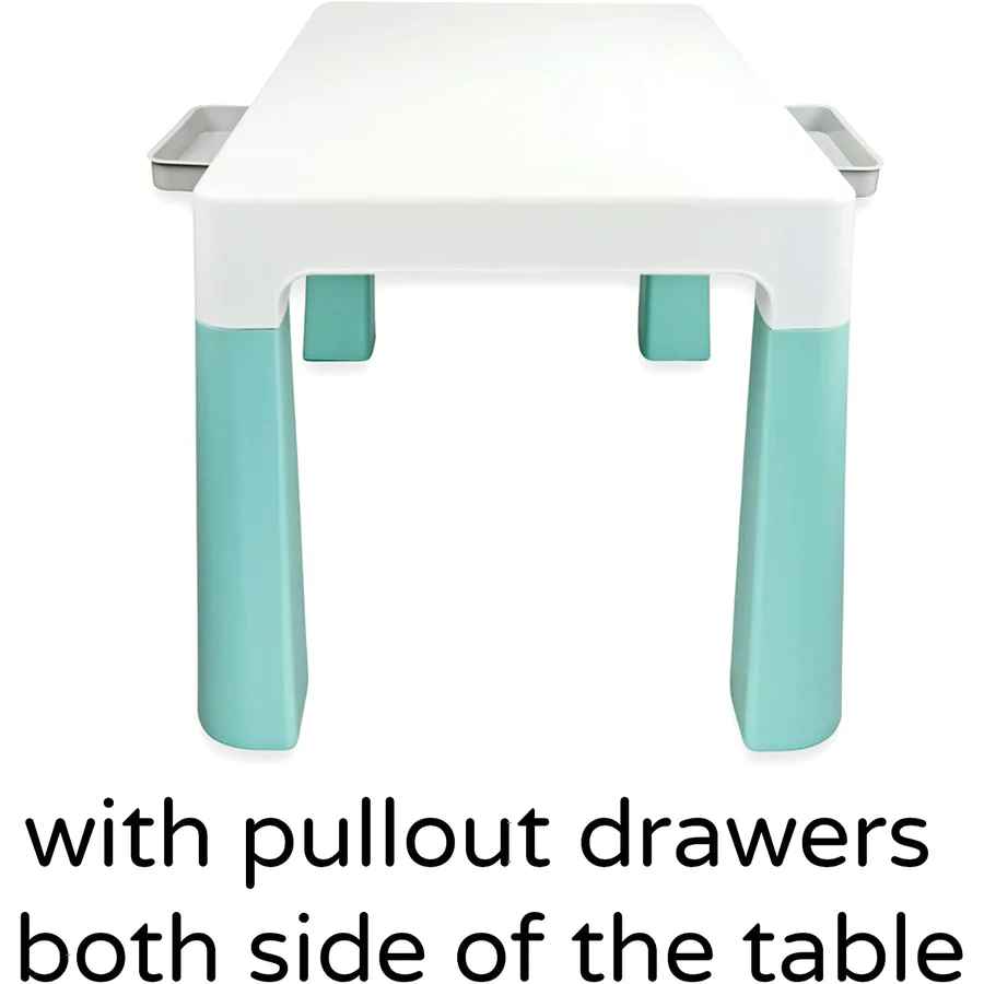 Home CanvasHome Canvas Multi Functional Study Table & Chair Set with Storage Drawers Kids Furniture 