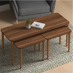 Home CanvasHome Canvas Omega Nested Coffee Table for Living Room - Set of 3 Tables Coffee Table 