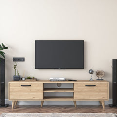 Home CanvasHome Canvas Tv Unit Modern Free Standing Tv Stand 180 cm TV Unit 