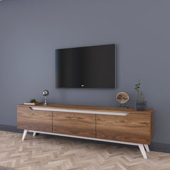 Home CanvasHome Canvas Tv Unit Modern Free Standing Tv Stand 180 cm TV Unit Walnut 