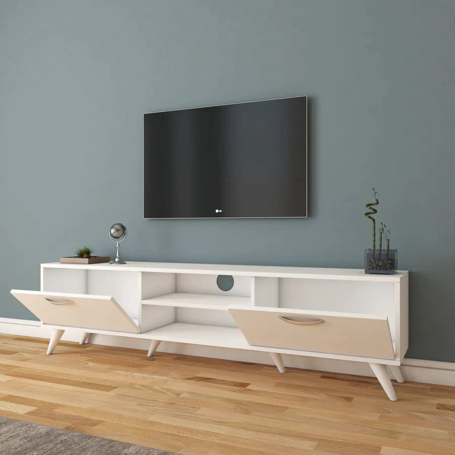 Home Canvas Furniture Trading LLC.Home Canvas TV Unit Modern Free Standing TV Stand 180 cm - Walnut TV Stand 