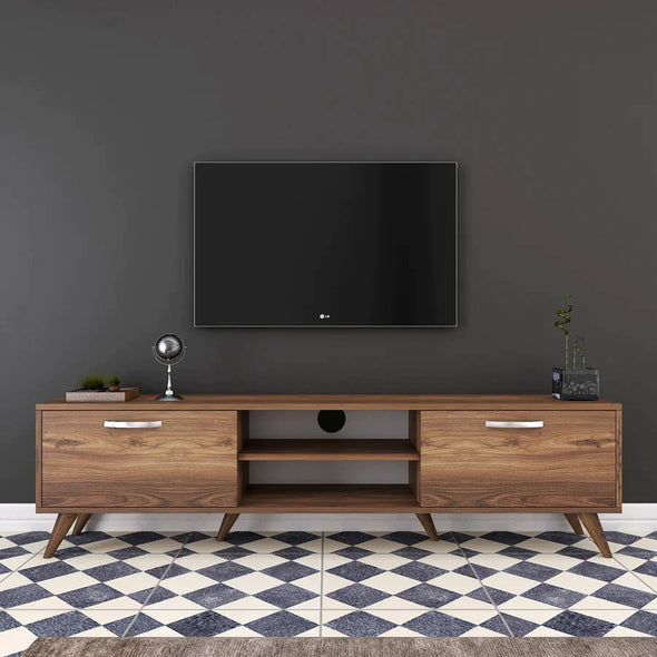 Home Canvas Furniture Trading LLC.Home Canvas TV Unit Modern Free Standing TV Stand 180 cm - Walnut TV Stand Walnut 