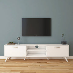 Home Canvas Furniture Trading LLC.Home Canvas TV Unit Modern Free Standing TV Stand 180 cm - White TV Stand White 