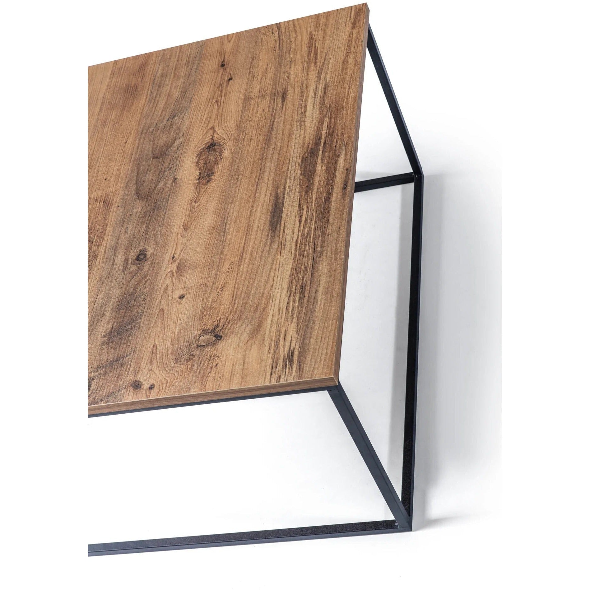 Home CanvasHome Canvas Zen Square Coffee table Center table for living room study room Black Coffee Table 