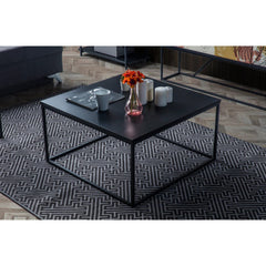 Home CanvasHome Canvas Zen Square Coffee table Center table for living room study room Walnut Coffee Table 
