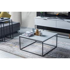 Home CanvasHome Canvas Zen Square Coffee table Center table for living room study room White Coffee Table 