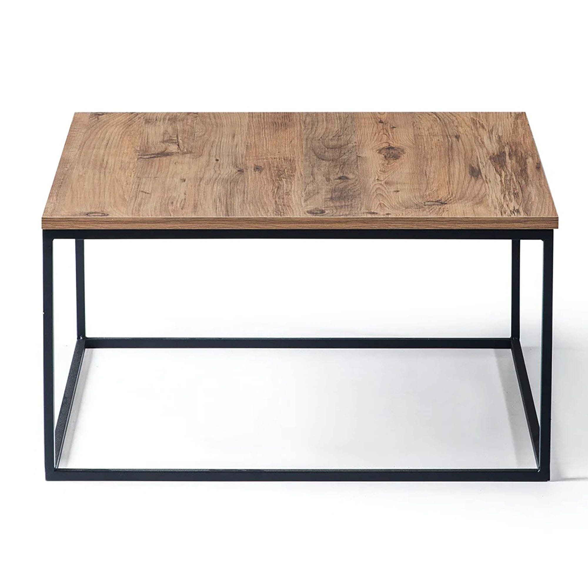 Home CanvasHome Canvas Zen Square Coffee table Center table for living room study room White Coffee Table Walnut 