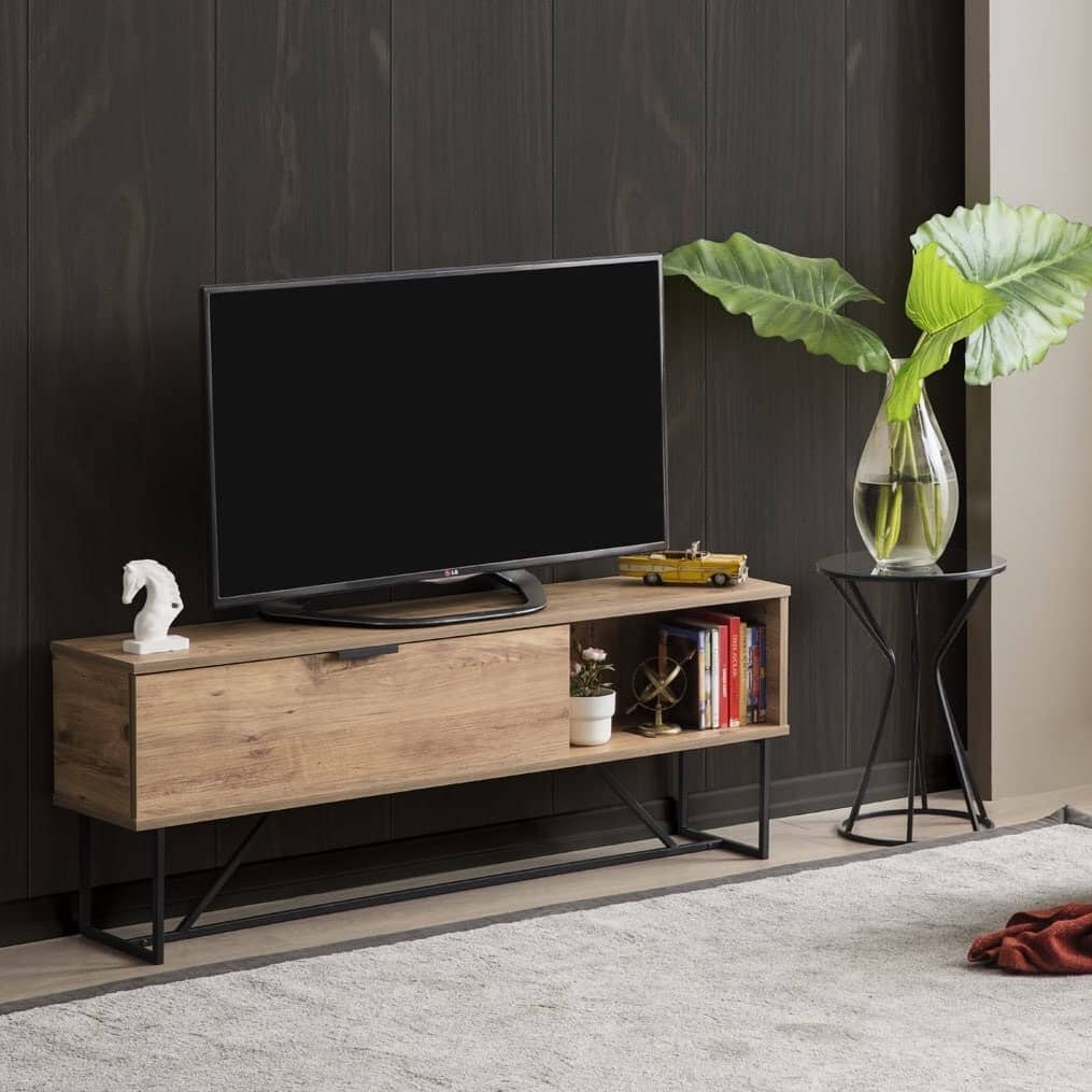 Home CanvasHome Canvas Zen TV Unit Media unit Living Room 138cm long Walnut TV Unit 