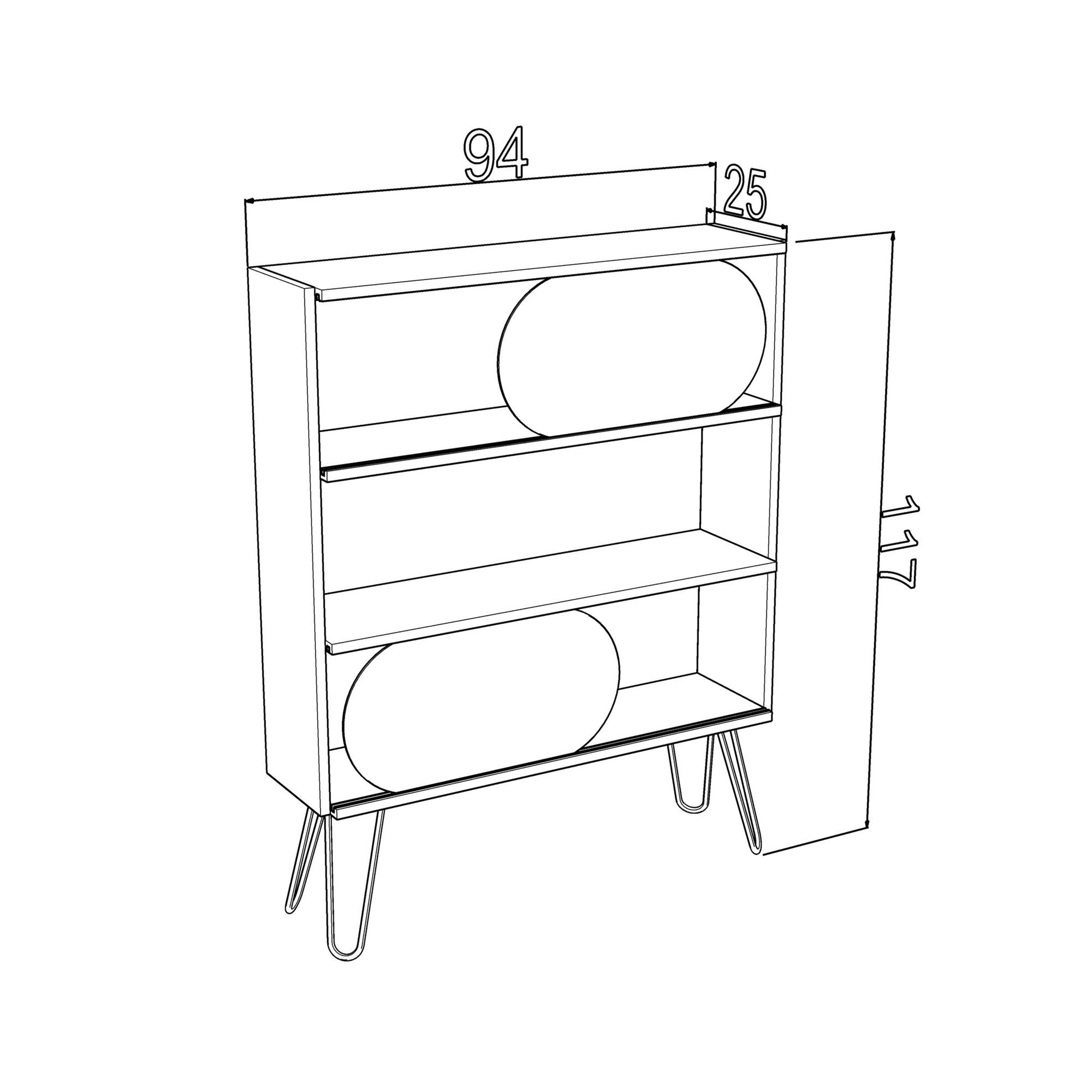 Home Canvas Furniture Trading LLC.Illia Book Shelf - Oak Bookshelves 