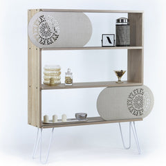 Home Canvas Furniture Trading LLC.Illia Book Shelf- White Bookshelves Oak 