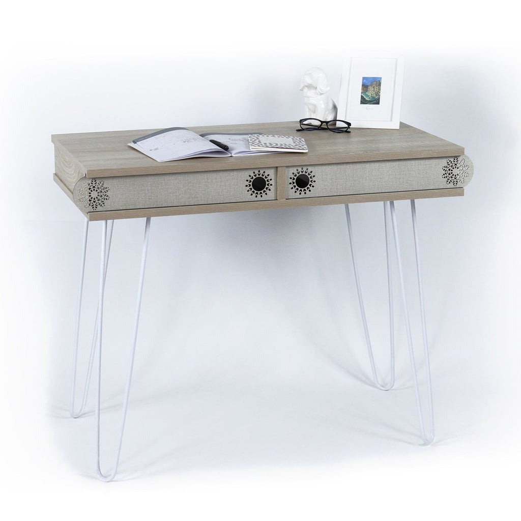 Home Canvas Furniture Trading LLC.Illia Desk - White Desk Oak 