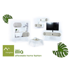 Home Canvas Furniture Trading LLC.Illia Tv Unit Large -Oak/White TV Unit 