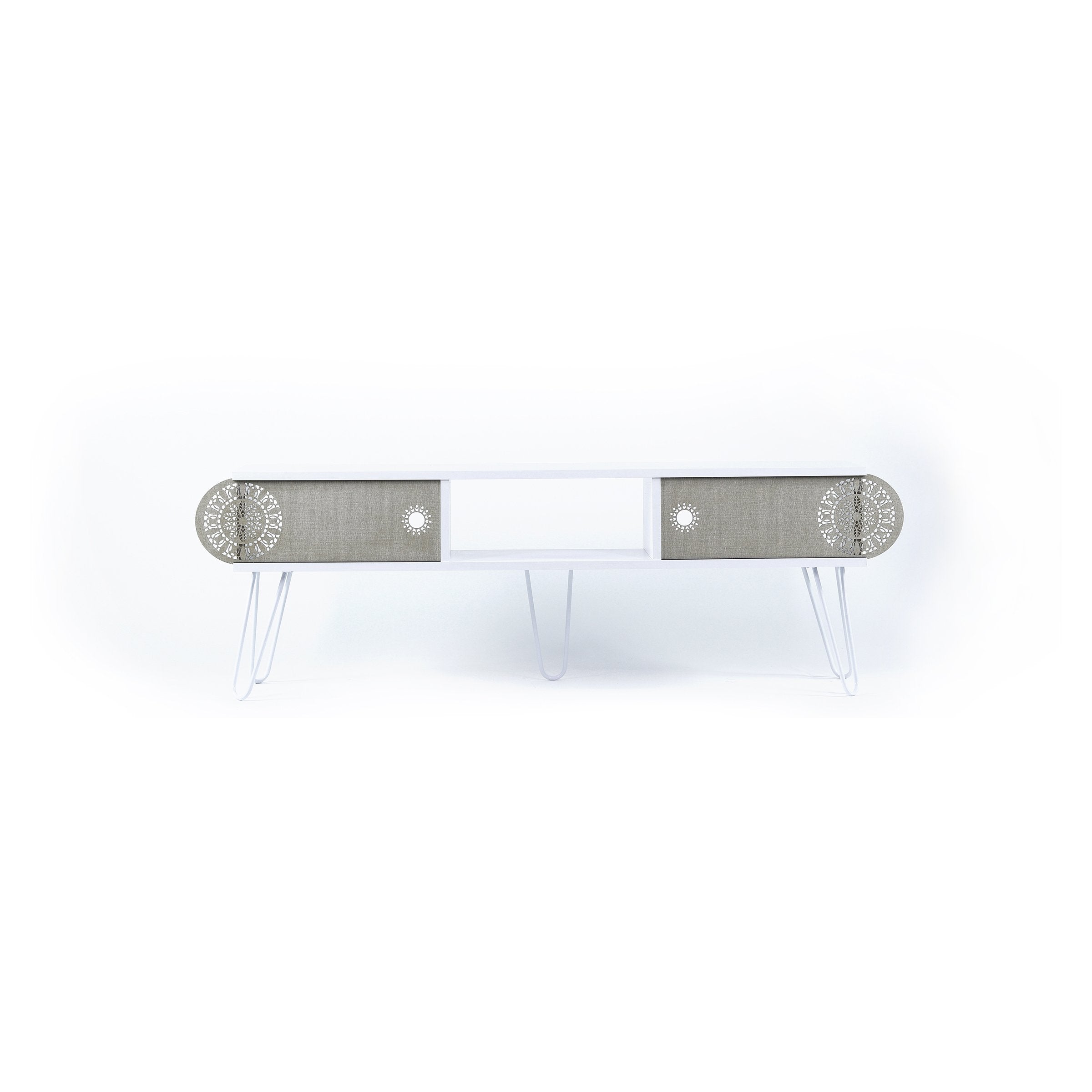 Home Canvas Furniture Trading LLC.Illia Tv Unit Large - White TV Unit 
