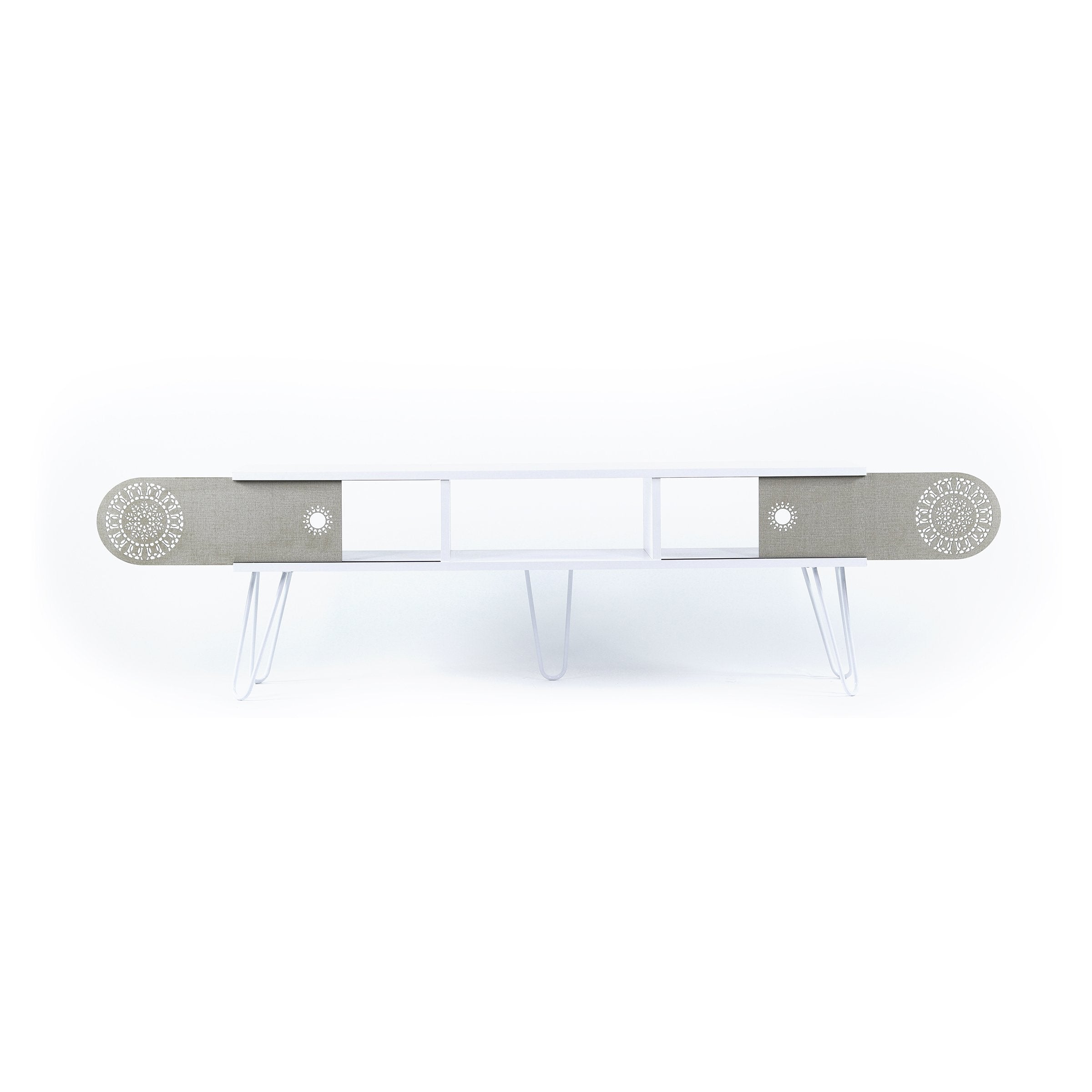 Home Canvas Furniture Trading LLC.Illia Tv Unit Large - White TV Unit 