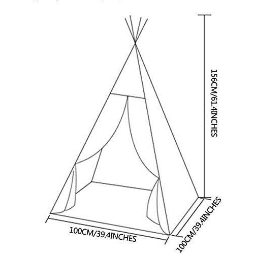 Home Canvas Furniture Trading LLC.Kids 4 walls teepee tent-Cloud Pink Play Tents 