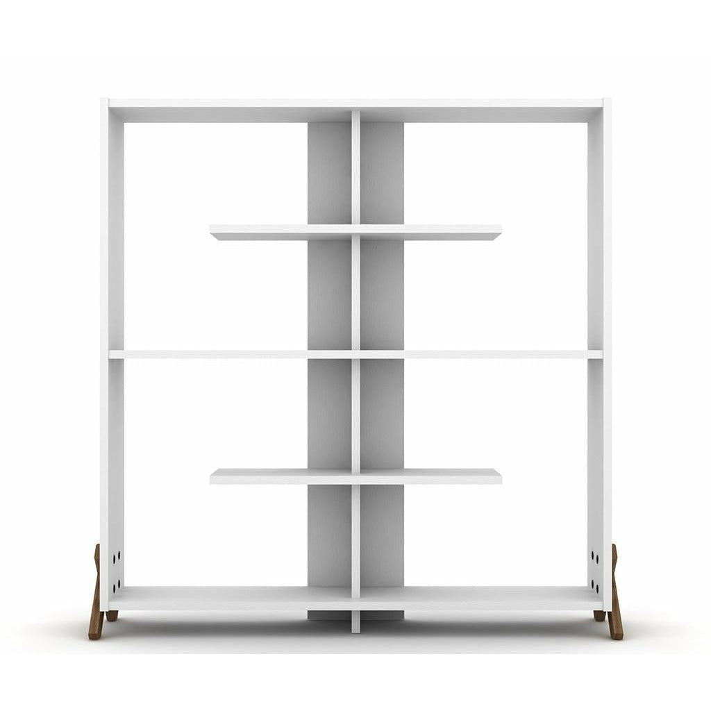 Home Canvas Furniture Trading LLC.Kipp Book Shelf - Walnut/Yellow Book Shelf 
