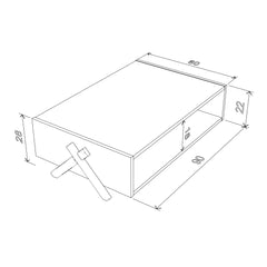 Home Canvas Furniture Trading LLC.Kipp Modern Coffee table Walnut-White Coffee Tables 