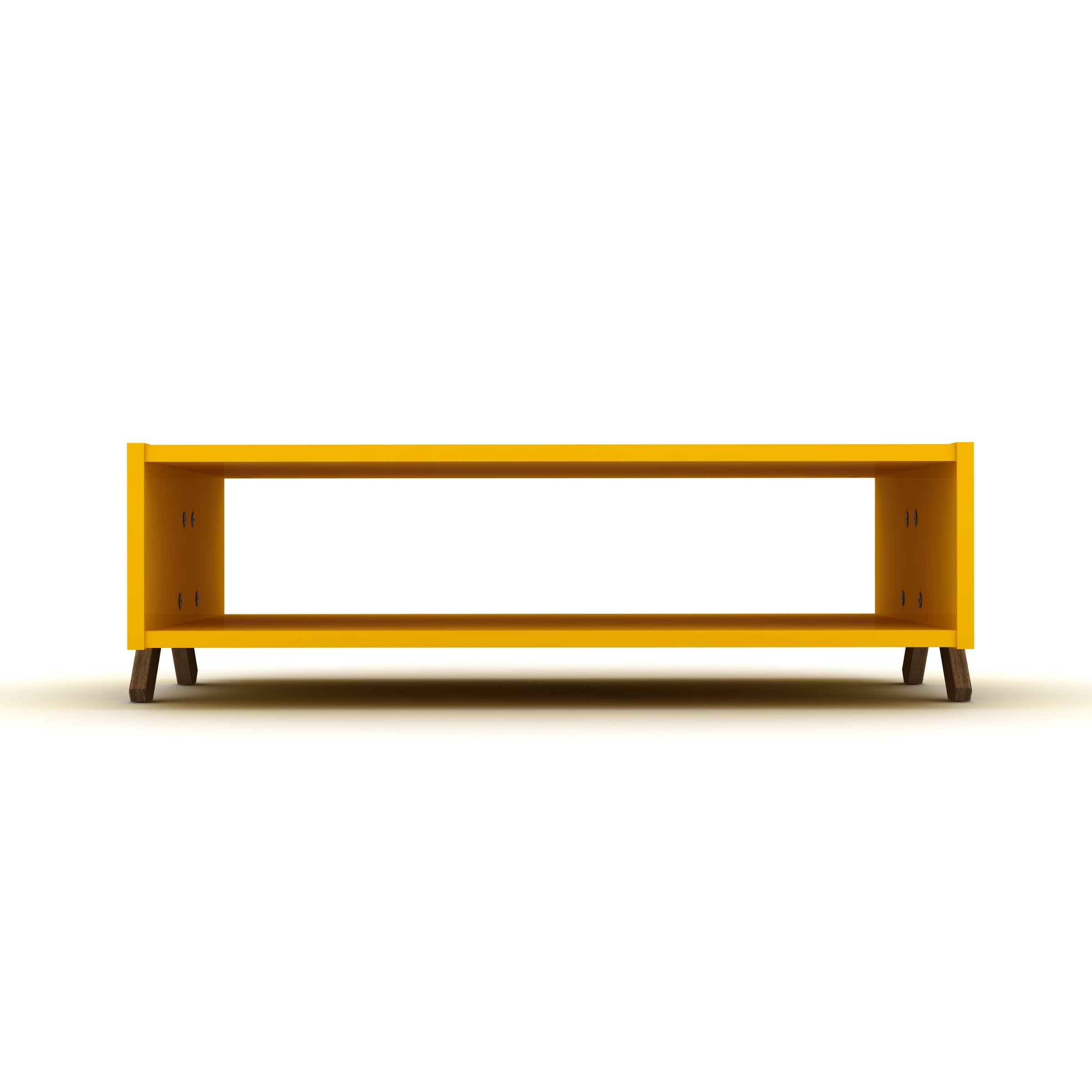 Home Canvas Furniture Trading LLC.Kipp Modern Coffee Table Walnut-Yellow Coffee Tables 