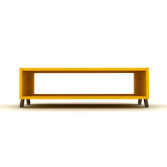 Home Canvas Furniture Trading LLC.Kipp Modern Coffee Table Walnut-Yellow Coffee Tables 