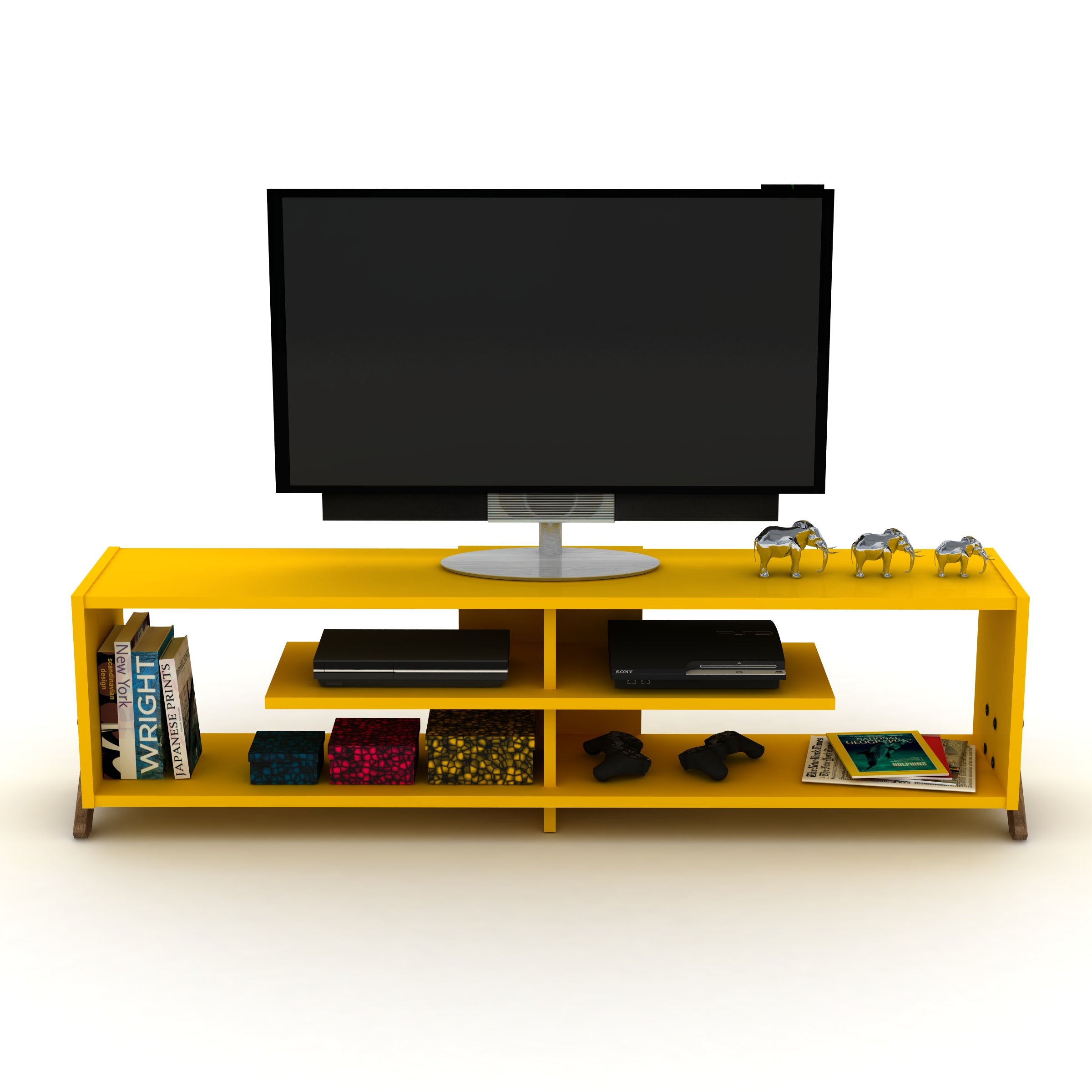 Home Canvas Furniture Trading LLC.Kipp TV Unit - White/Walnut TV units 