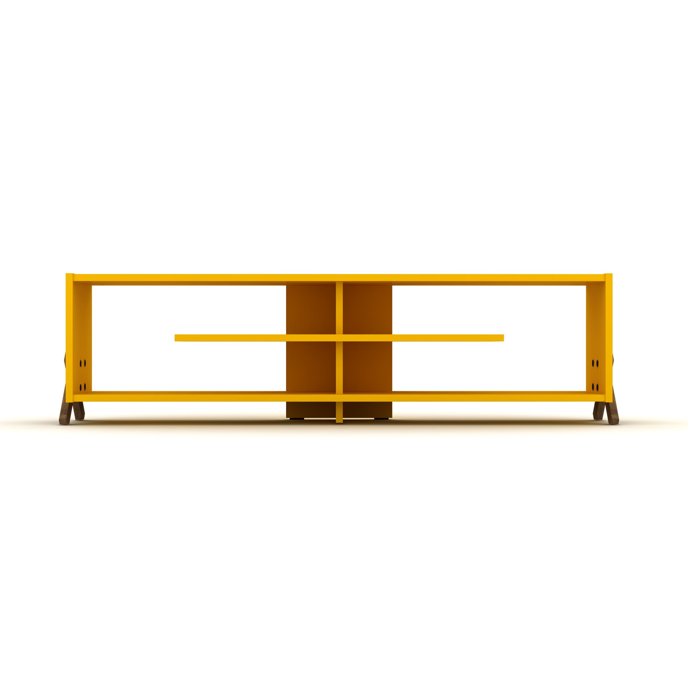 Home Canvas Furniture Trading LLC.Kipp TV Unit - Yellow/Walnut TV units 