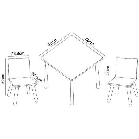 Home Canvas Furniture Trading LLC.Little Explorer Kids Wooden Table and Chair Set for Kids, Blue Table Chair 