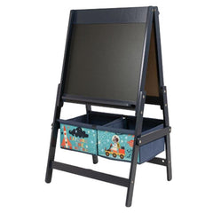 Home Canvas Furniture Trading LLC.Little Explorer Standing Art Easel Board Blue Storage 